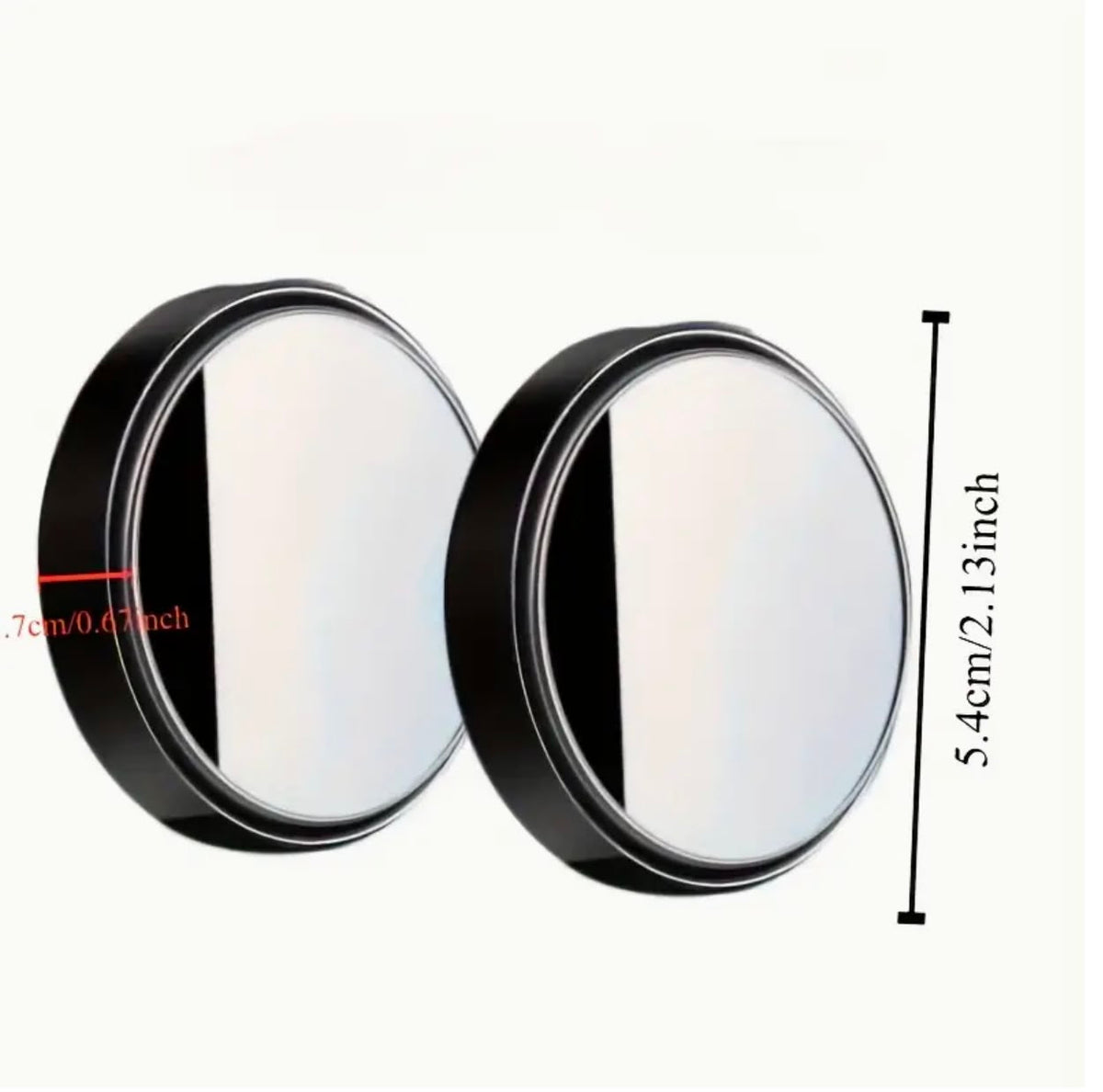 HD Blind Spot Mirror - 360° Wide-A Convex Rearview Mirror | Easy Installation & Fnhanced Driving Safety