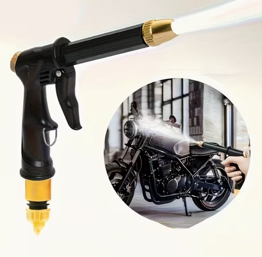 3-In-1 High Pressure Washer Foam Nozel, 50.8 Cm Extension Wand - 304 Stainless Steel Multi-Function Sprayer for Car Cleaning, Gardening, Tire Inflation | High Pressure Sprayer